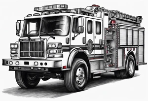 Fire truck tattoo idea