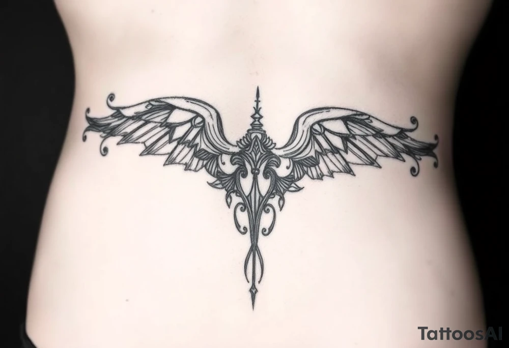 Lower side belly tattoo woman something unique tattoo idea