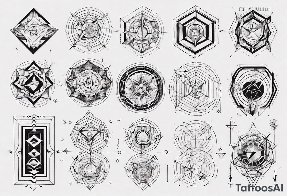 Geometrical tattoo idea