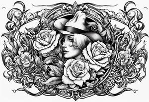 lightings in flame tattoo idea