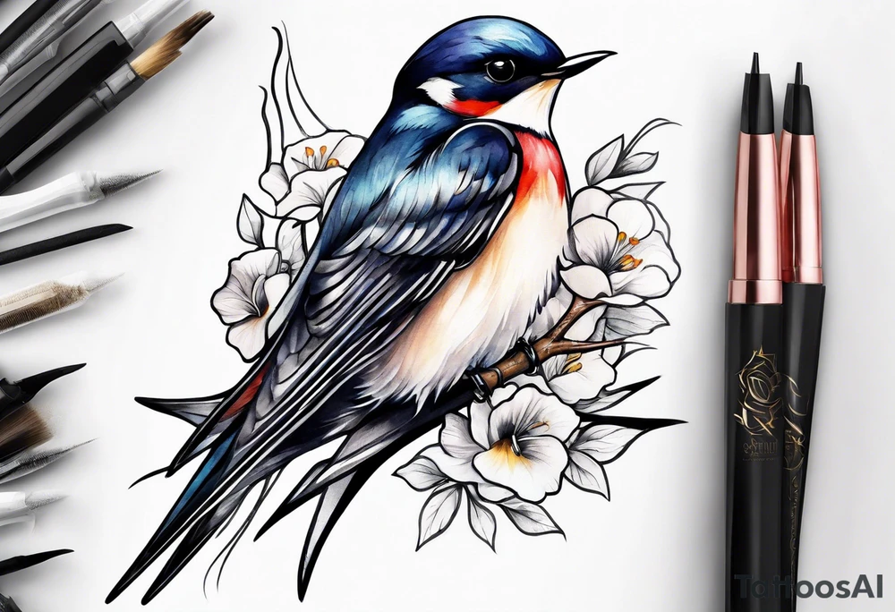 Swallows tattoo idea