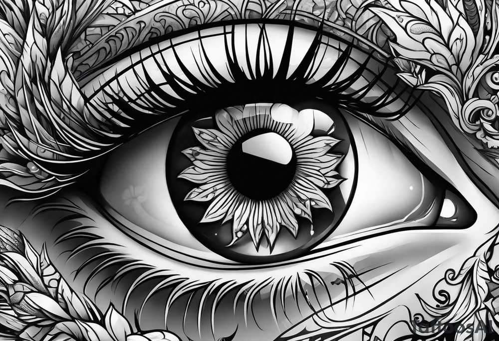 Eye ball tattoo idea