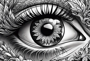 Eye ball tattoo idea