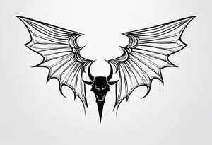devil wings tattoo idea