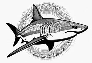 Tahitian Shark tattoo idea