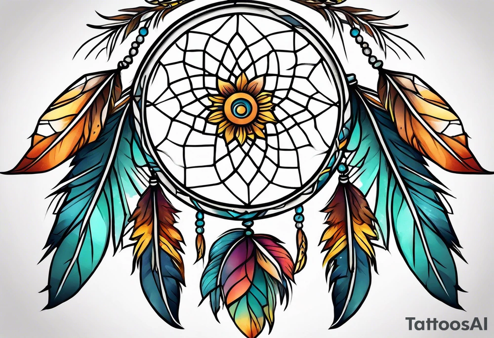 dream catcher tattoo idea