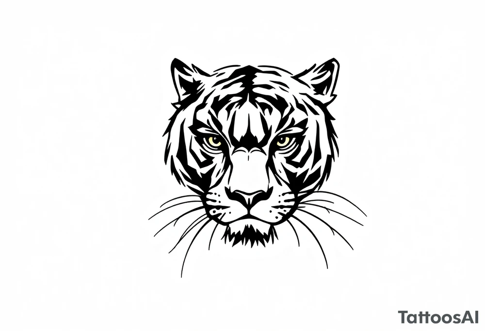 Black panther tattoo idea