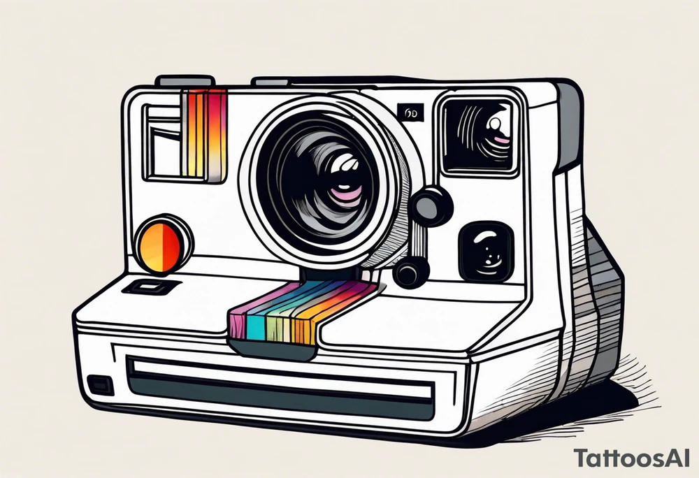 A polaroid-photo tattoo idea