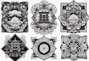 Traditional Japanese tattoo representation of consistency tattoo idea