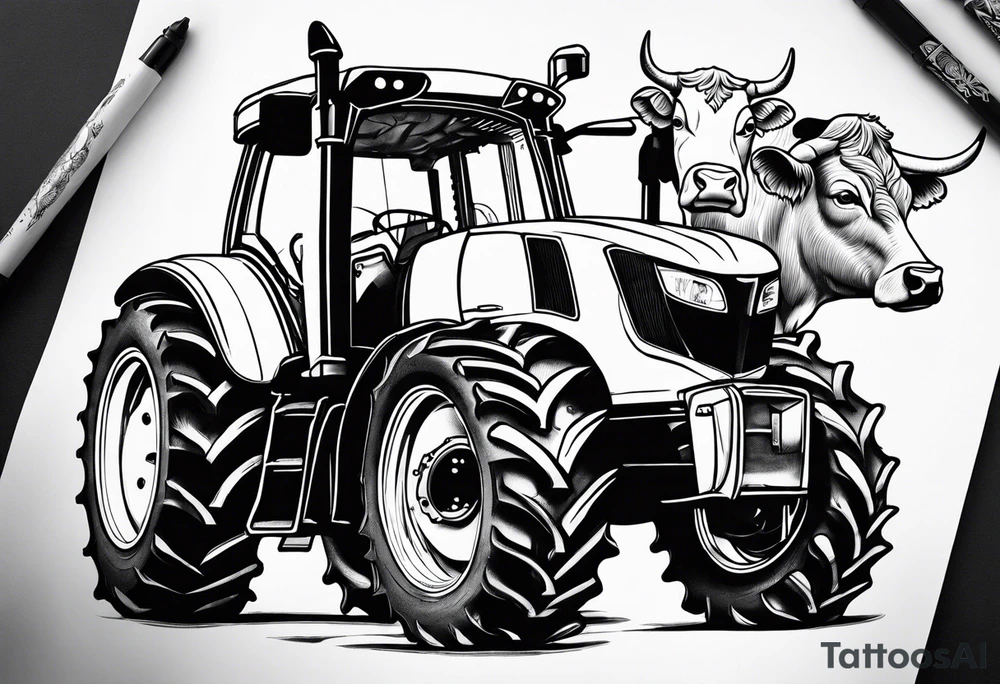 Cows, tractors, lawyer tattoo idea