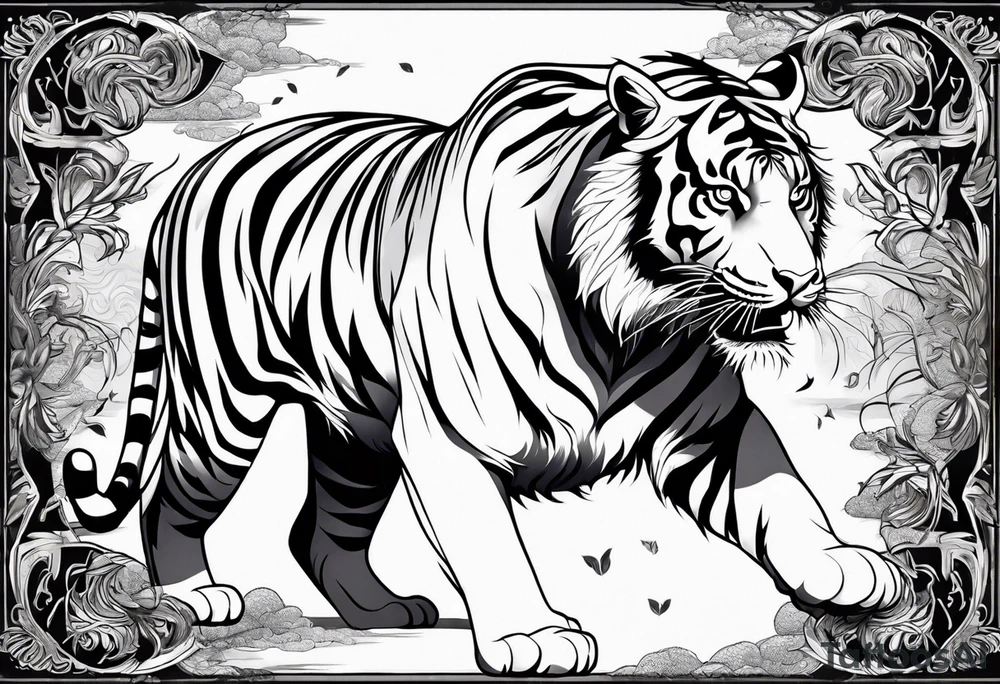 Tiger tattoo idea