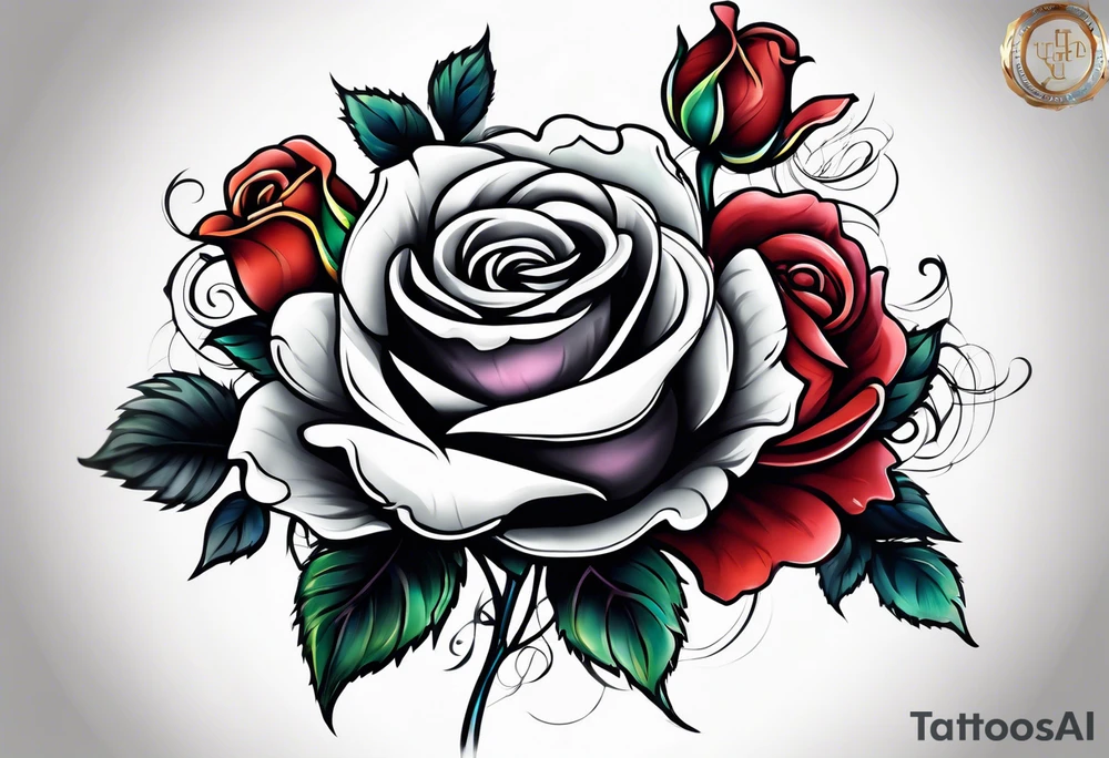 Sexy rose tattoo idea
