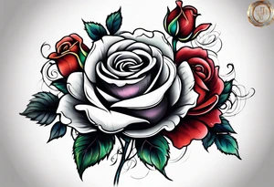 Sexy rose tattoo idea