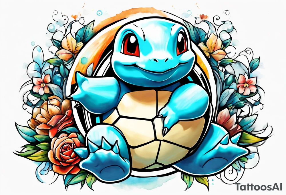 Squirtle tattoo idea