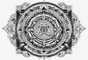 symbol of shamanism endless love tattoo idea