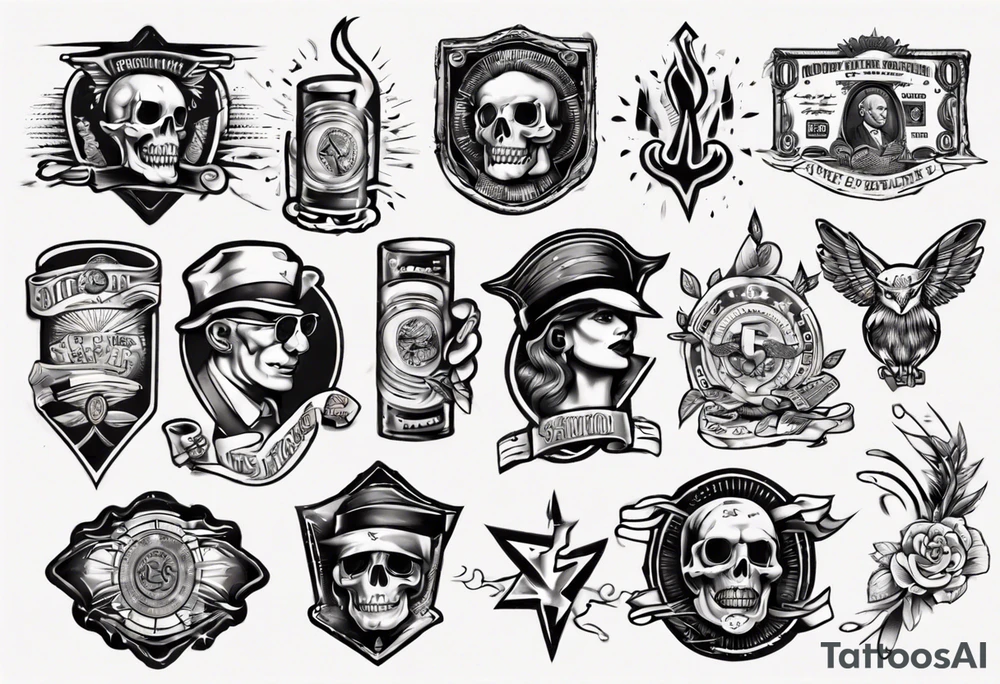 Money tattoo idea