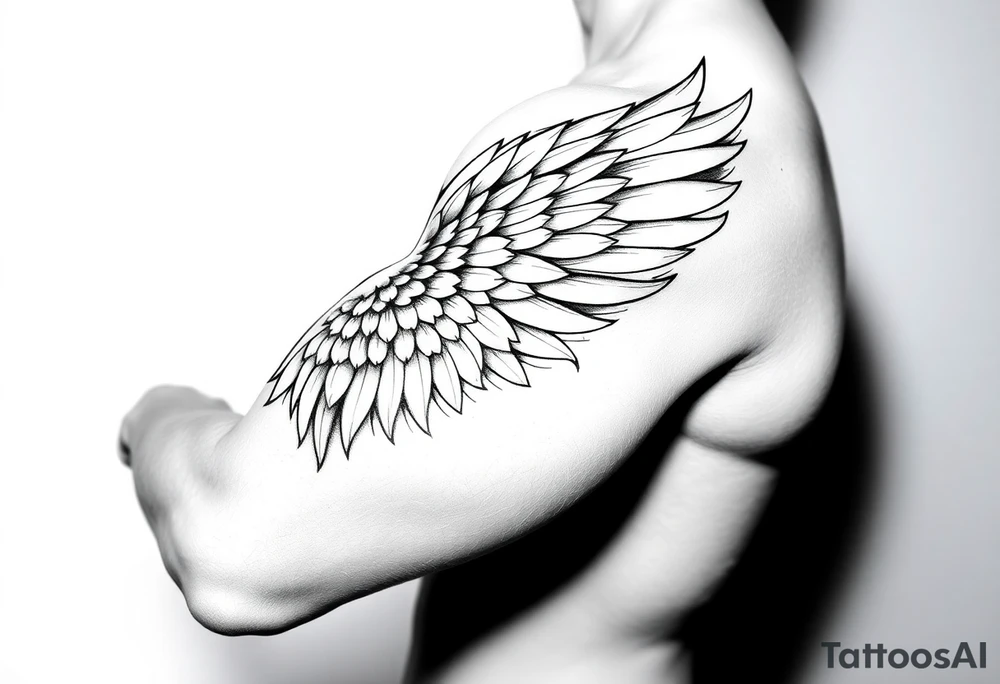 Shoulder Wing tattoo idea