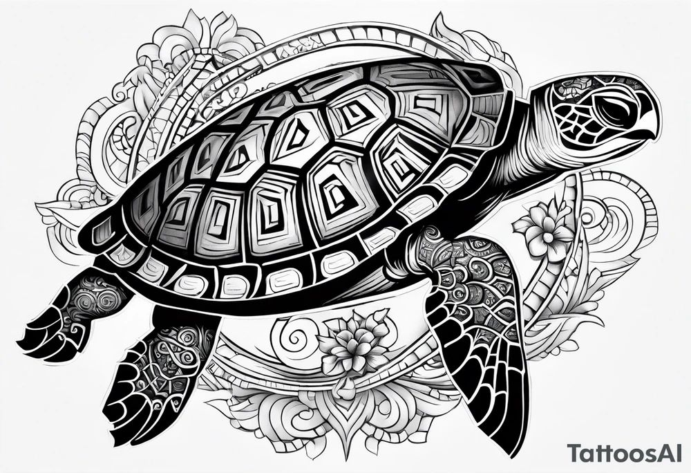 Turtle palau tattoo idea