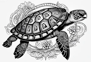 Turtle palau tattoo idea