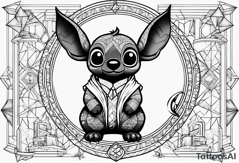 Stitch Harry Potter formule 1 tattoo idea