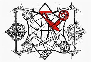 Crossroads good and evil tattoo idea