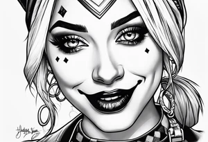 Harley Quinn tattoo idea