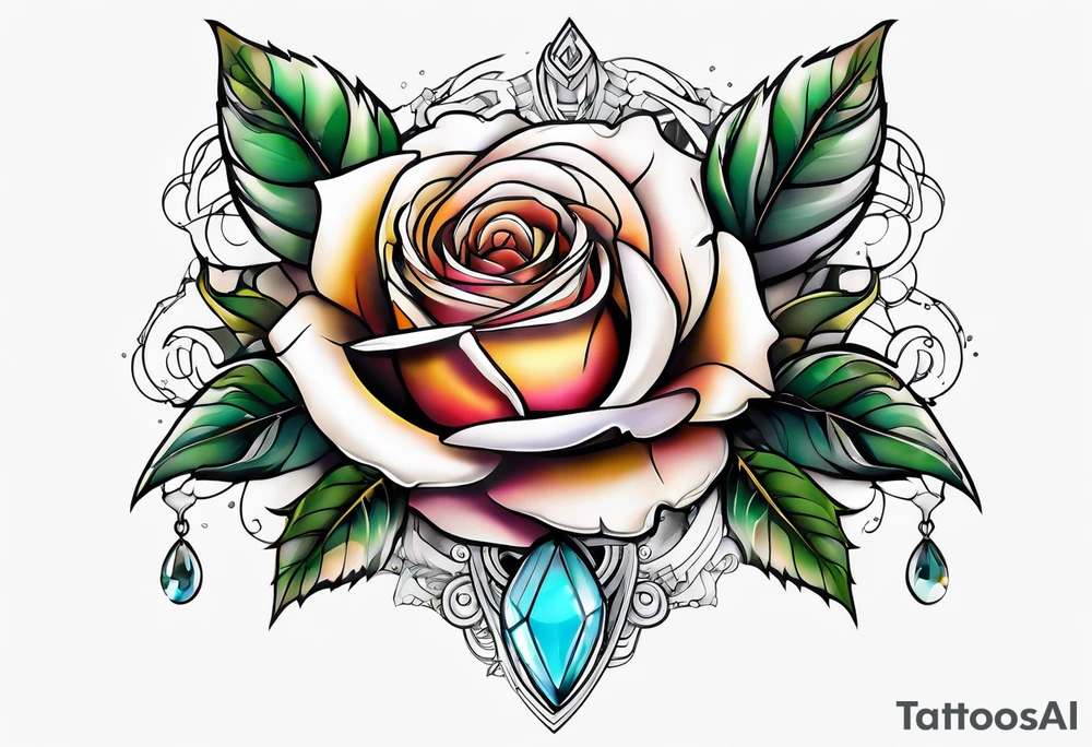 Blend roses and circuitry arm tattoo tattoo idea