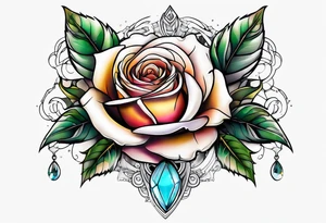 Blend roses and circuitry arm tattoo tattoo idea