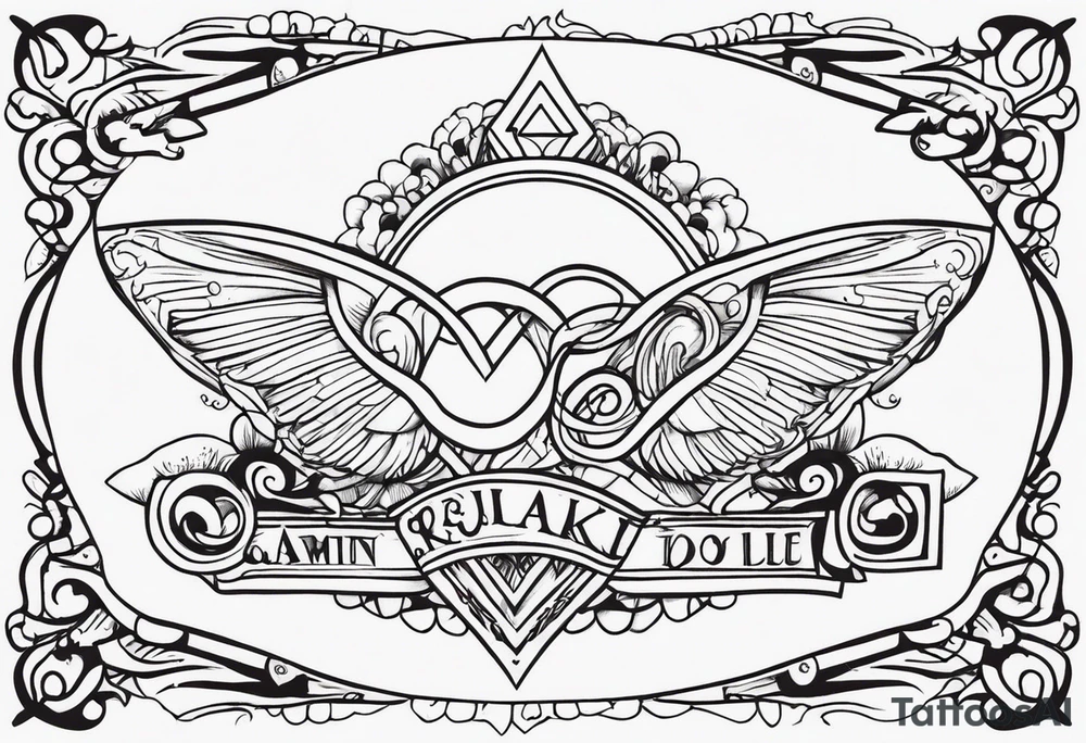 Tatto with childrens names tattoo idea