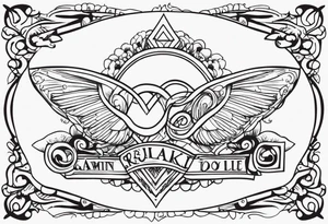 Tatto with childrens names tattoo idea