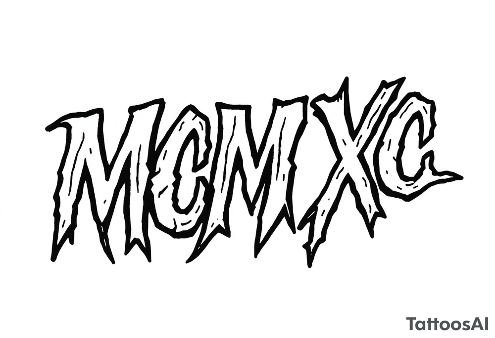 “MCMXC” tattoo idea