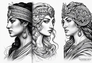 Three moirai greek mythology tattoo tattoo idea