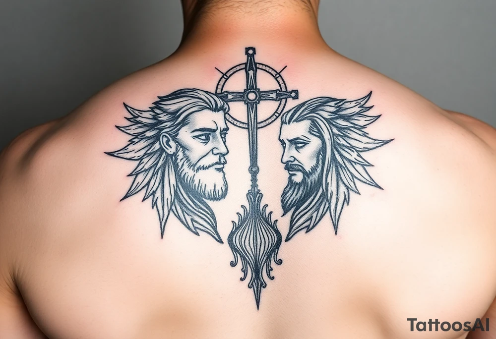 Father son and the holy spirit tattoo, no human faces, be creative with it tattoo idea