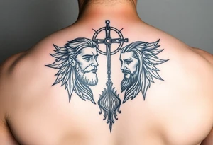 Father son and the holy spirit tattoo, no human faces, be creative with it tattoo idea