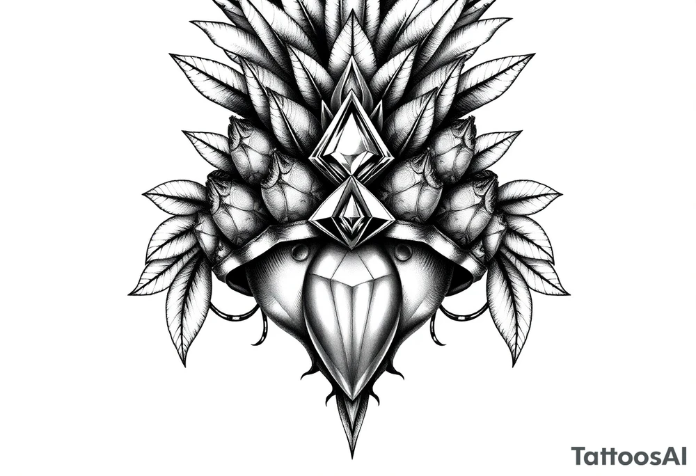 Pineapple Pubic crown diamond vagina and anus tattoo idea Pineapple Pubic crown diamond vagina and anus tattoo idea