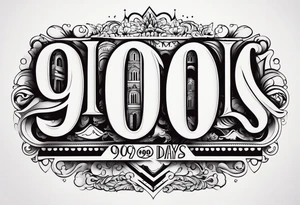 900 Days tattoo idea