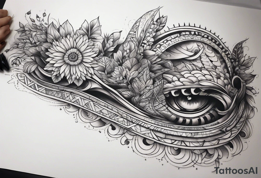 Horizontal long thin inner arm tattoo tattoo idea