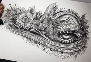 Horizontal long thin inner arm tattoo tattoo idea