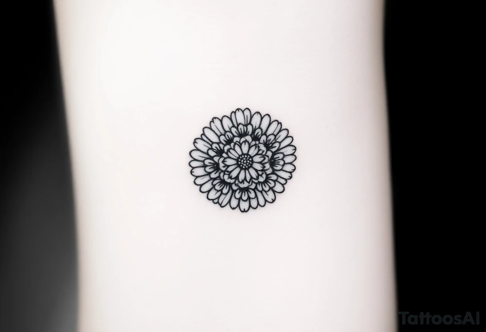 Pisces round a bunch of daisy's tattoo idea