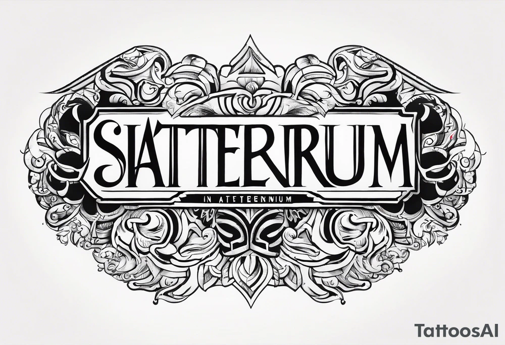 simul in aeternum tattoo idea