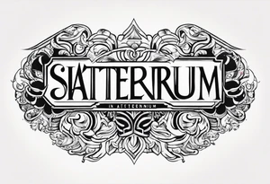 simul in aeternum tattoo idea