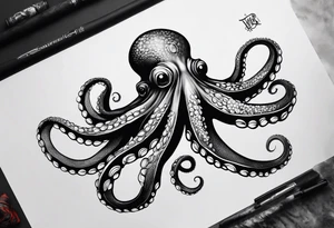 Large sleeve octopus tattoo idea