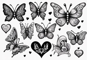 Hearts butterflies
Layla Jones
4-ever and always tattoo idea