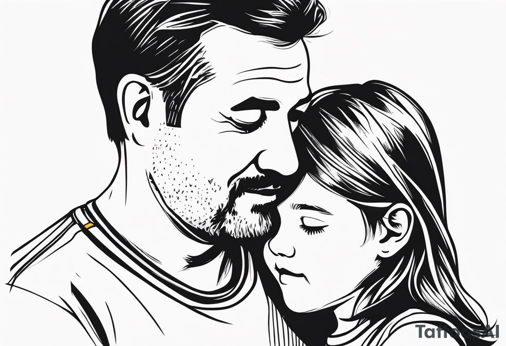 Father and daughter tattoo tattoo idea