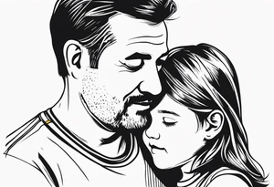 Father and daughter tattoo tattoo idea