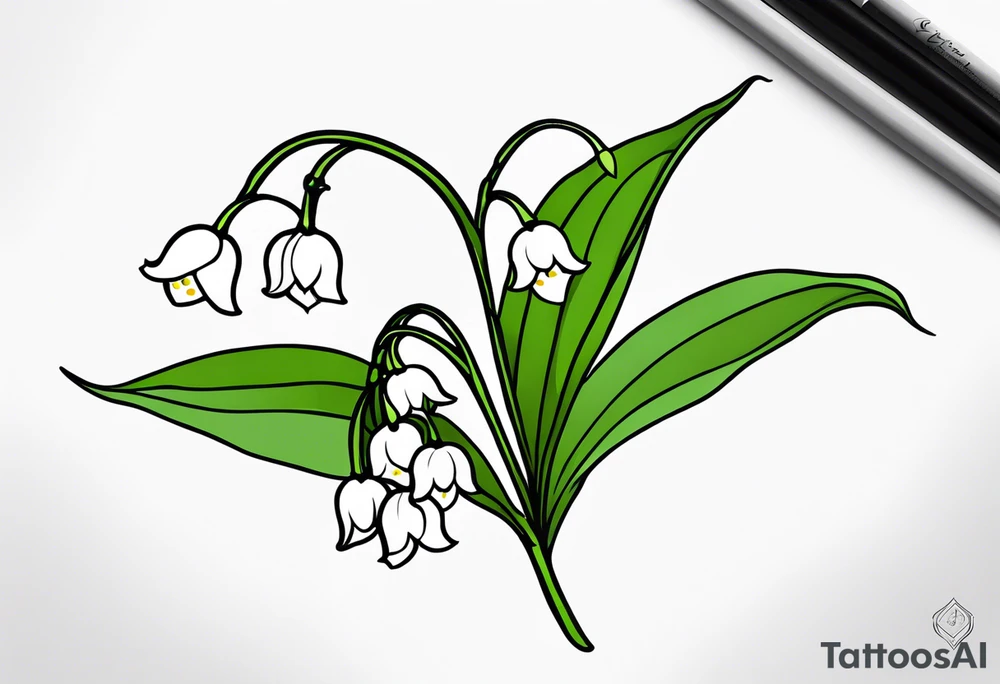 Lily of the valley tattoo idea