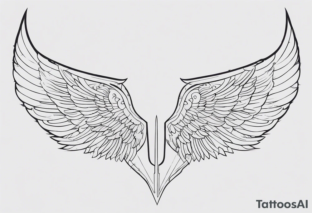 Valkyrie wings tattoo idea