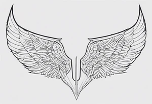 Valkyrie wings tattoo idea