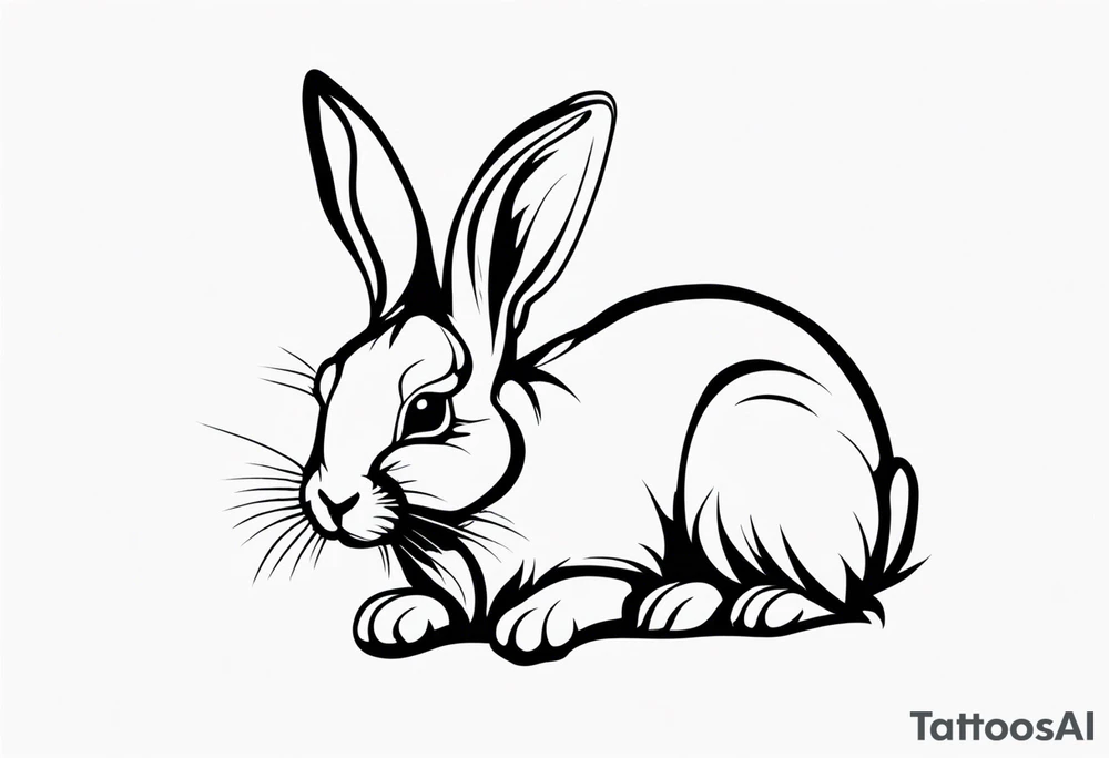 Rabbit tattoo idea