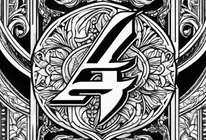 2 letters E tattoo idea